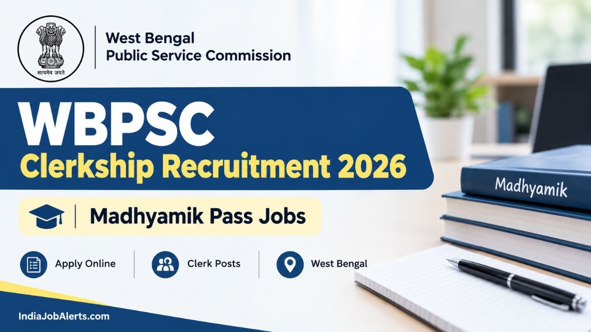WBPSC Clerkship Recruitment 2026 Madhyamik Pass Jobs